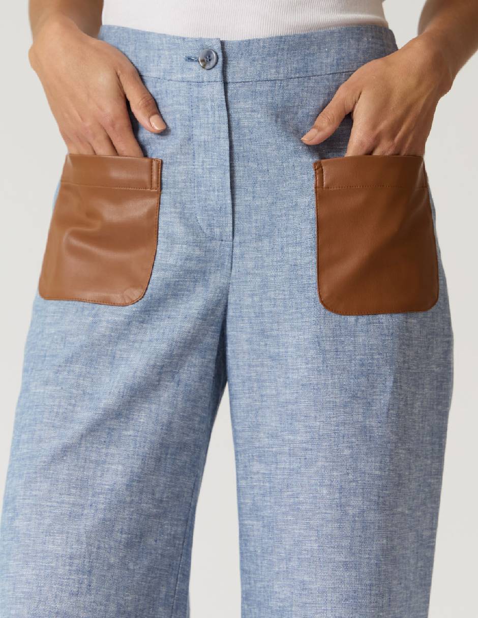 Pantalón regular regular para mujer 5